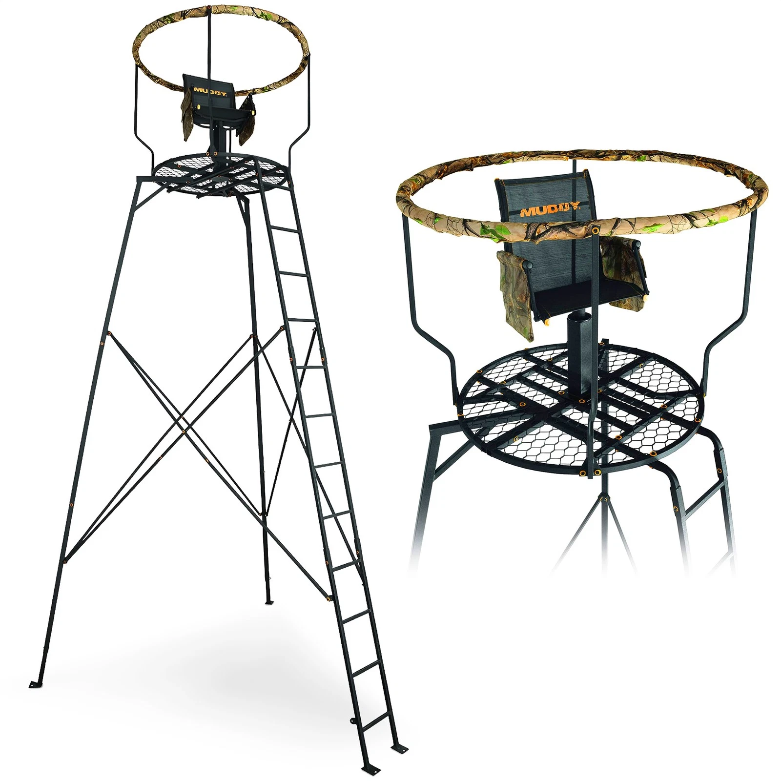 Muddy 16' Liberty Tripod Stand Hunting Gear with Flex Tek Seat Hunting Chair Review