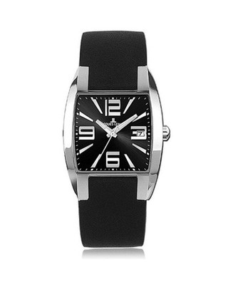 JACQUES LEMANS Men Quartz Casual Watch Classic Dress Black Dial Waterproof Recta
