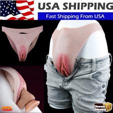Silicone Fake Vagina Panty Thicken Hip Shaping Panties Crossdresser Trangender