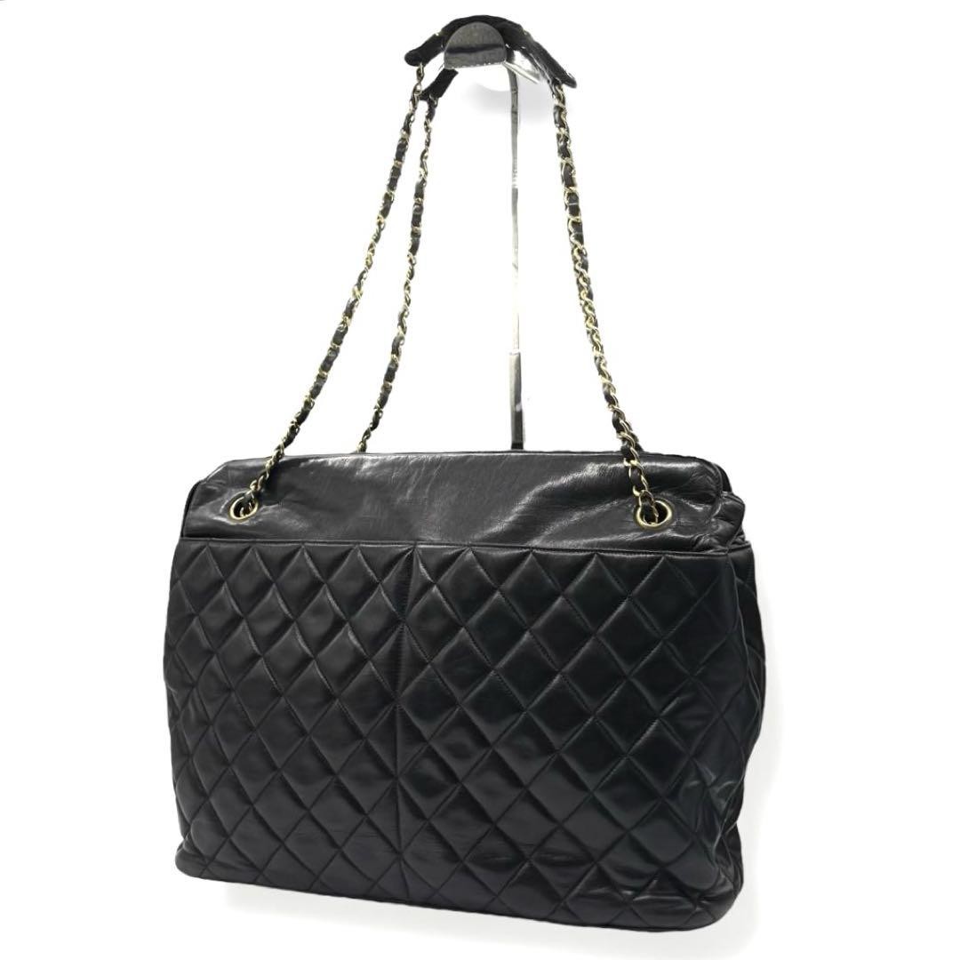 Chanel Black Matelasse Chain Tote Bag 3332