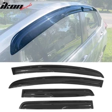 Fits 15-19 Honda Fit GK Mugen Style Acrylic Window Visor Sun Shade 4PCS Set