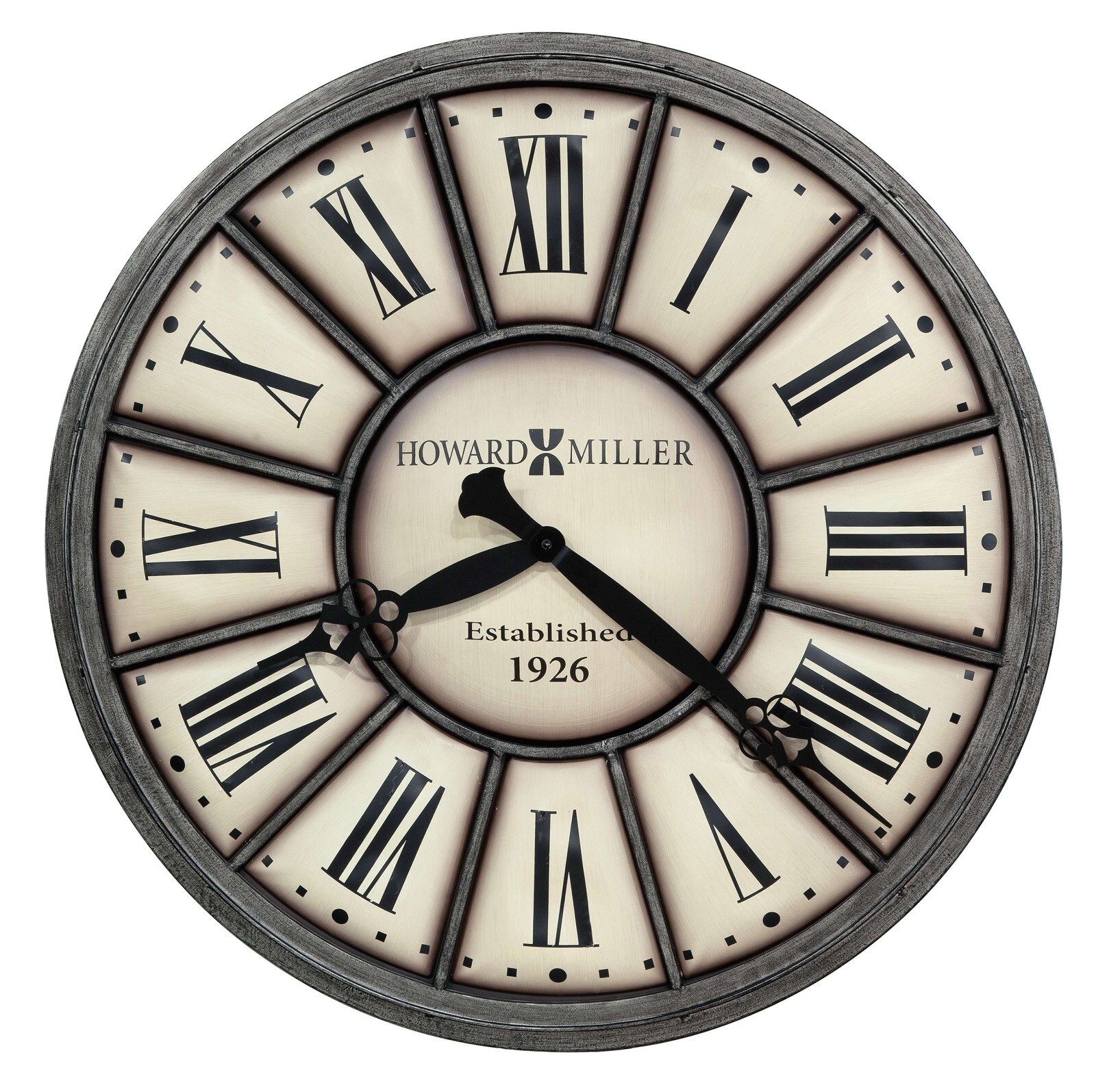 Howard Miller Company Time II Wall Clock 625613 34" Unique Dents Iron Clock
