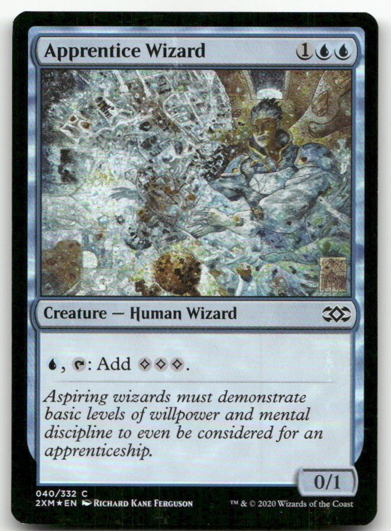 Apprentice Wizard #40 (Foil) (HP) Double Masters 2XM Magic MTG