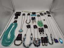 20 Pc Blue Paparazzi Jewelry Lot Necklaces Bracelets Earrings Ring Hair Pin