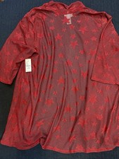 Catherines Plus Size 1X Red Star Mesh Sheer S...
