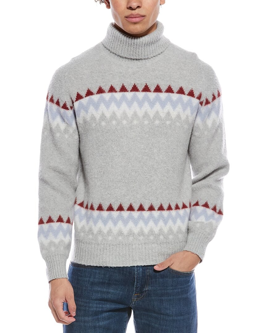 Eleventy Wool - Cashmere-Blend Turtleneck Sweater Men's  M