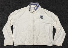 VINTAGE Polo Ralph Lauren Scribble PRL Logo Cotton Bomber Jacket Made In USA
