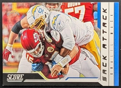 2023 Panini Score Khalil Mack #14 Sack Attack Los Angeles Chargers Insert