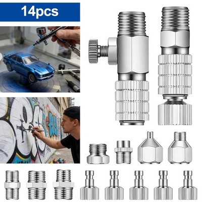 14x Airbrush Quick Release Adapter 1/8'' 1/4'' BSP Male Female Air Hose Connectors