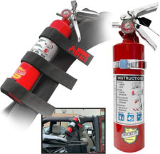 Dry Chemical 2.5 Pounds Lbs Fire Extinguisher with Vehicle Bracket and Mobile De