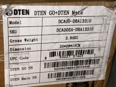 DTEN Go with DTEN Mate PoE DCA00EA-DBA13310DWP VIDEO CONF NEW SEALED  ️  ️  ️