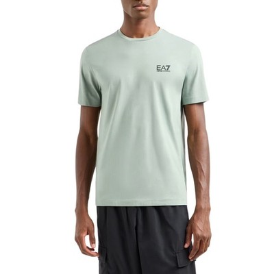 EA7 Herren T-Shirt Core Identity Regular Baumwolle Pima Grün Größe 3XL Cod...