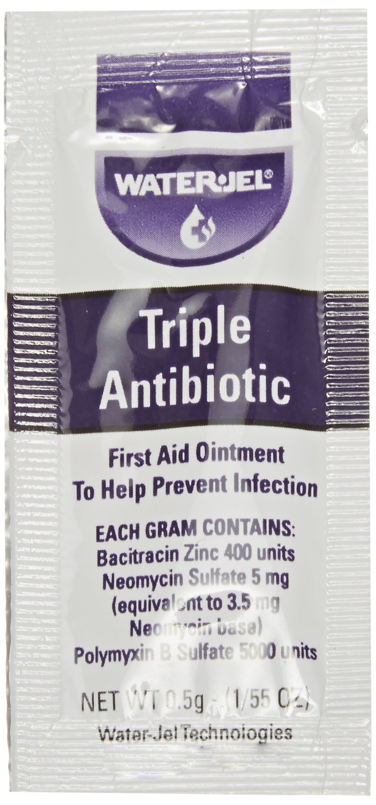 Water-Jel 2120 Bacitracin Zinc Triple Antibiotic Ointment 0.5gm Packets