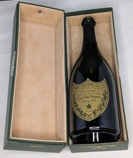 Bottiglia champagne vuota Cuvee Dom Perignon vintage 1985 con scatola originale