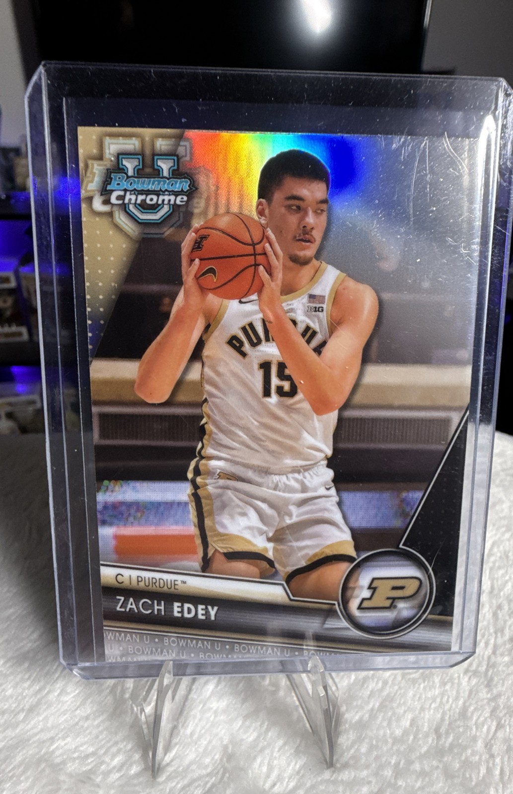 2023-24 Bowman University Chrome - Zach Edey #71 Refractor (RC)