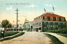 c1910 Salem Williams Massachusetts Restaurant Row Leighton Postcard 25-11703