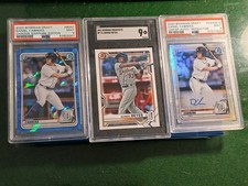 PSA LOT Tigers Bowman 1st AUTO Cabrera Refractor Sapphire 2020 Reyes SGC MLB