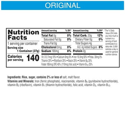 Rice Krispies Breakfast Cereal Cup To Go, 1.3oz, Pack of 12
