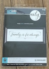 Artiste - Embroidery Kit "Family Is For Always" -Zweigart - 1215557-Craft NEW