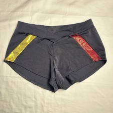 The Line Up Pro Cheer Dance NFL NBA NHL Black Red Yellow Audition Shorts MA