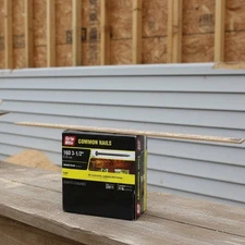 (220-Pk) NEW  Grip Rite Bright Smooth Shank Common Nails 16D 3-1/2" 5 Lb 16C5