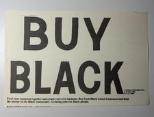 Original Buy Black African Nationalist Press Flyer Black History Civil Rights 