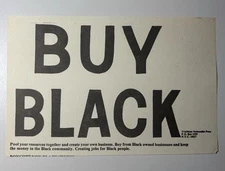 Original Buy Black African Nationalist Press Flyer Black History Civil Rights 