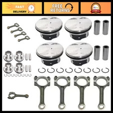 Piston Ring Set With Connecting Rods - Engine Rebuild Kit For Performance Upgr
