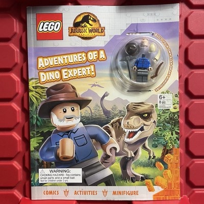 Lego Jurassic World Dominion Alan Grants Minifigure And Missions Book Brand New