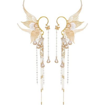 Renaissance Fairy Elf Ear Cuffs Gold Mermaid Ears Elven Ear