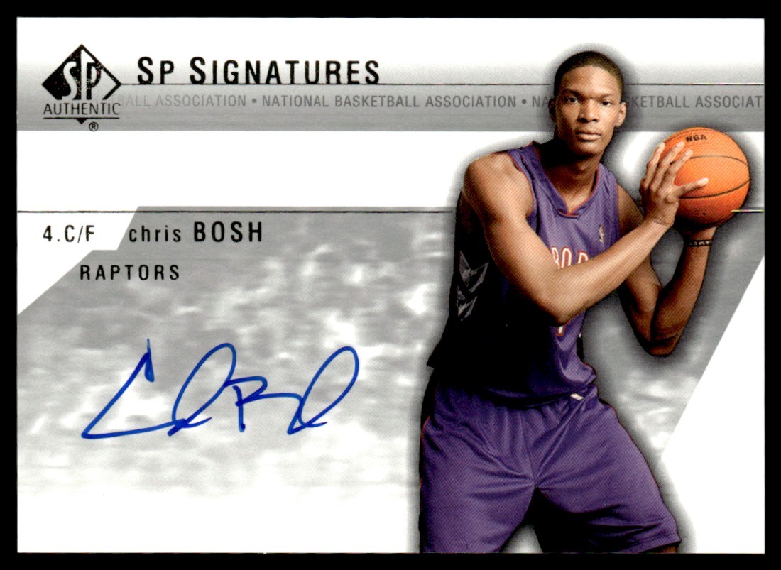 2003-04 SP Authentic Signatures Chris Bosh Rookie Auto Toronto Raptors #CH-A