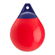 Round 14.5" Diameter Red PVC Mooring Buoy for 30'-40' Length Boats