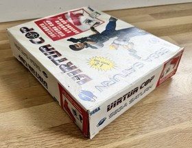 SEGA Saturn Console - Black MK-80000 2 Controllers & 8 Games Lot VIRTUA COP