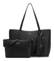 Guess Brenton Top Zip Tote Shopper Schultertasche Tasche Black Schwarz Neu