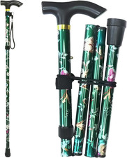 Folding Cane, 5-Level Adjustable Height Lightweight Portable Foldable Walking Ca