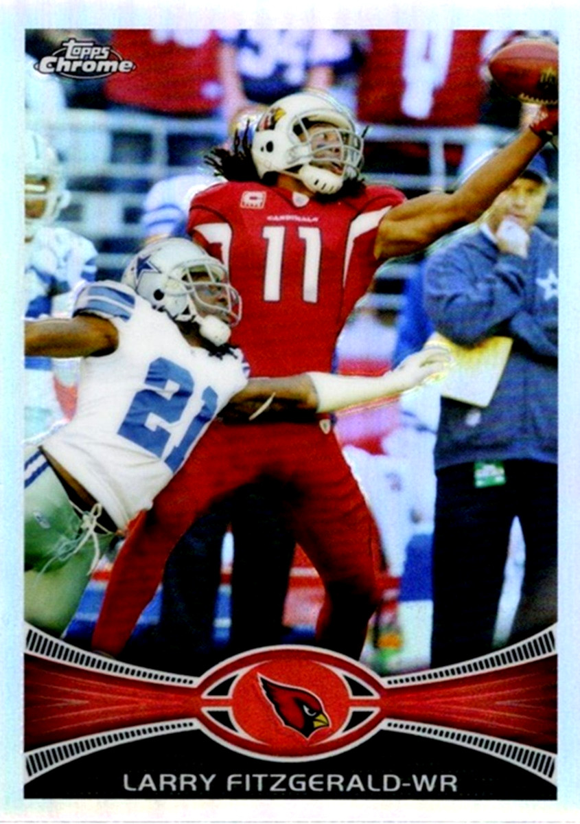 2012 Topps Chrome REFRACTORS #141 Larry Fitzgerald Arizona Cardinals HOF