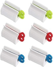 Jafirous 6 Pcs Toothpaste Squeezer, Rotate Toothpaste Dispenser Toothpaste Rolli