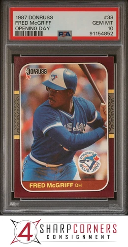 1987 DONRUSS OPENING DAY #38 FRED McGRIFF BLUE JAYS HOF PSA 10