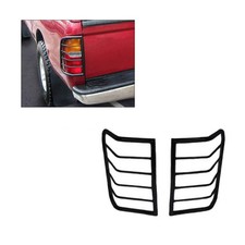 Black Horse Tail Light Guards Black Fits 1998-2004 Toyota Tacoma