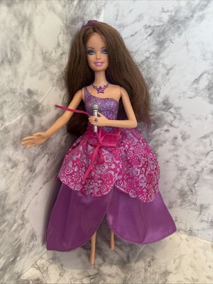 Barbie Princess and the Popstar Kiera Transforming Doll Purple Singing