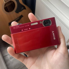 Sony CyberShot DSC-T900 Digital Camera 12.10 MP 4x Optical Zoom English Red
