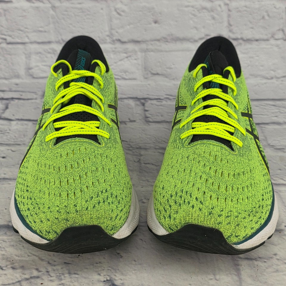 ASICS GEL NIMBUS 24 Men Sz 12.5 Lime Green Black Run Walk Jog Shoe GEL ...