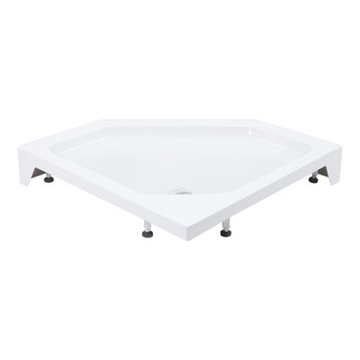 Acrylic Shower Base Pan 31.5in. D x 31.5in. W x 5.51in. H Corner Shower Pan