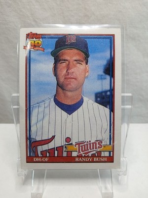 1991 Topps Randy Bush #124 Minnesota Twins