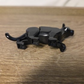 LEGO Black Panther From Set 60159 Animal Minifig City Town Jungle Cat Green Eyes