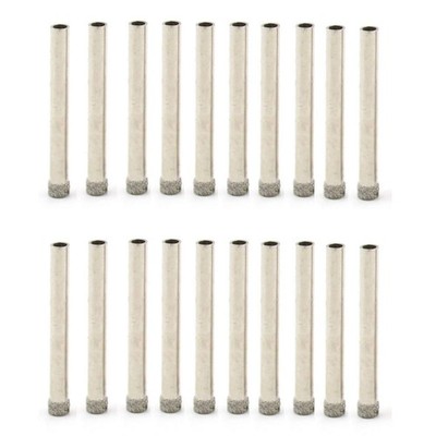 JINGLING 5mm Diamond Drill Bit, 3/16'' Diamond Drill Bits for Glass, Coated Co...