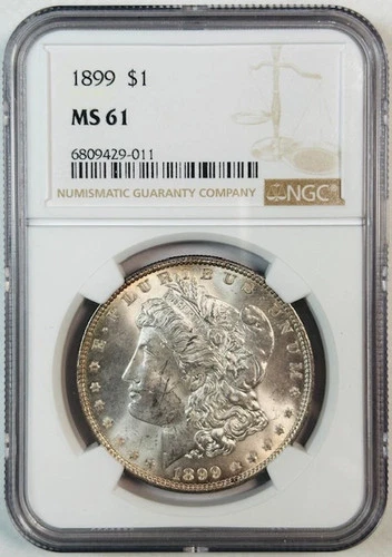 1899 Morgan Silver Dollar NGC MS-61