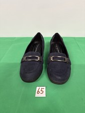 Easy Spirit Navy Blue Faux Suede Women s Loafer Shoes Size 6