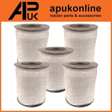 5x 200mx 40mm Elektrozaun Polyband Zaun Pferd Pony wei&szlig; Paddockband