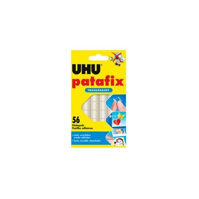 UHU Klebepads Patafix doppelseitig transp.48815 ablösbar 56 Stück Neu / Ovp